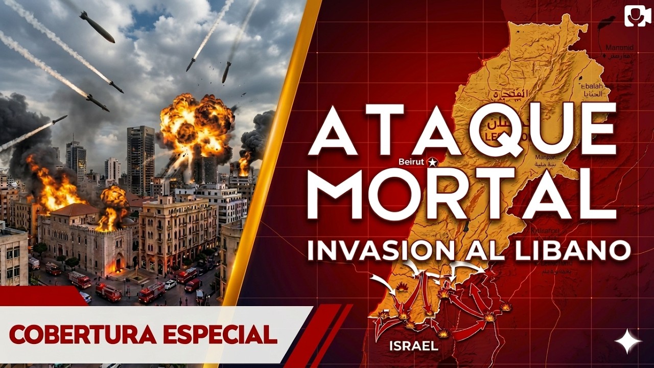 🔴AHORA🔴ISRAEL ROMPE LA FRONTERA Y AVANZA SOBRE EL LÍBANO EN UN BOMBARDEO MASIVO