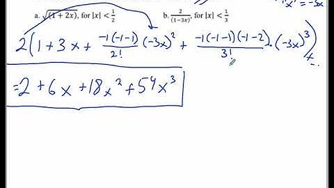 Binomial Theorem Negative & Fractional Exponents