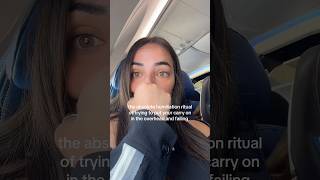 pls tell me this isn’t a unique experience i might go into hiding don’t text me #travel #airplane