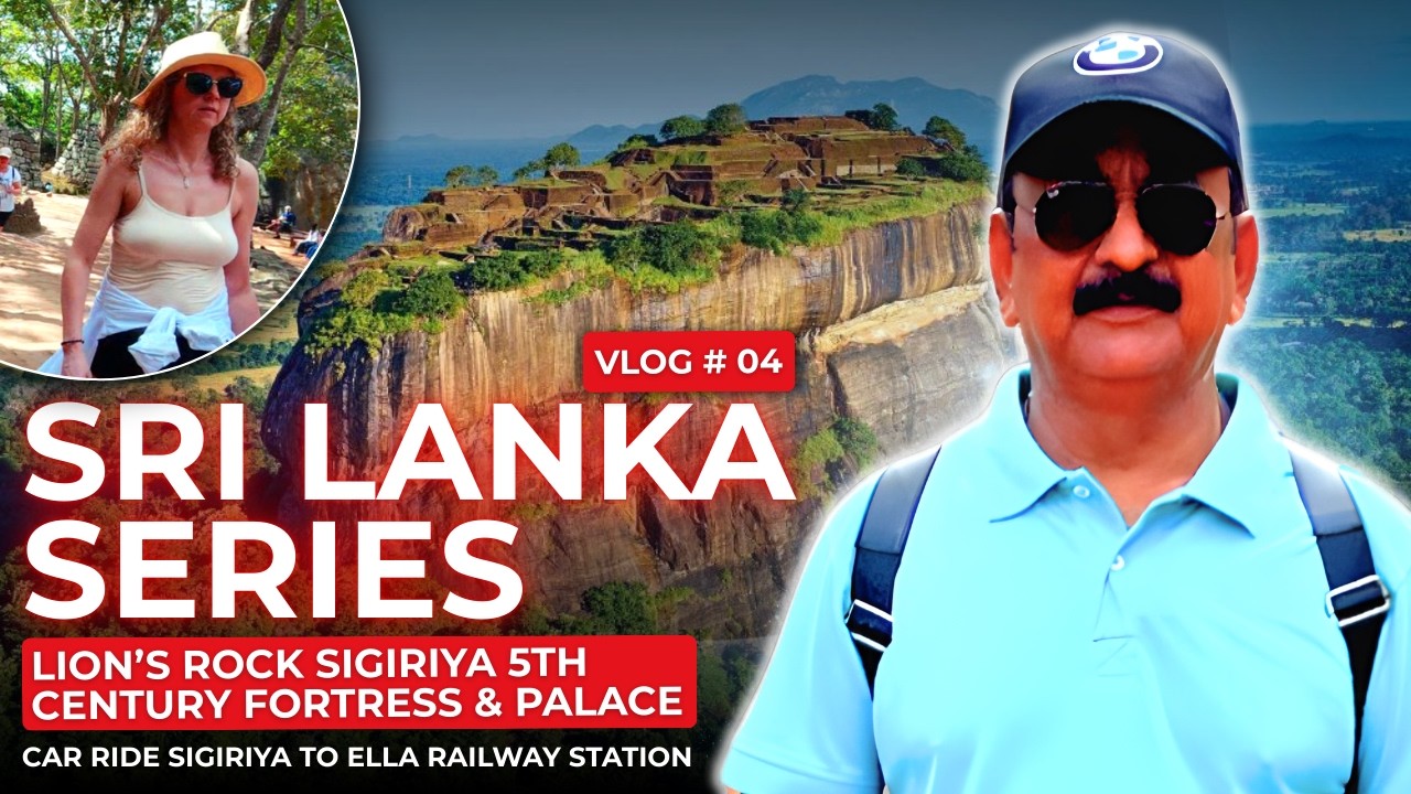 Lion's Rock 5th Century Fortress & Palace | Car Ride Through Beautiful SriLanka | Sigiriya to Ella