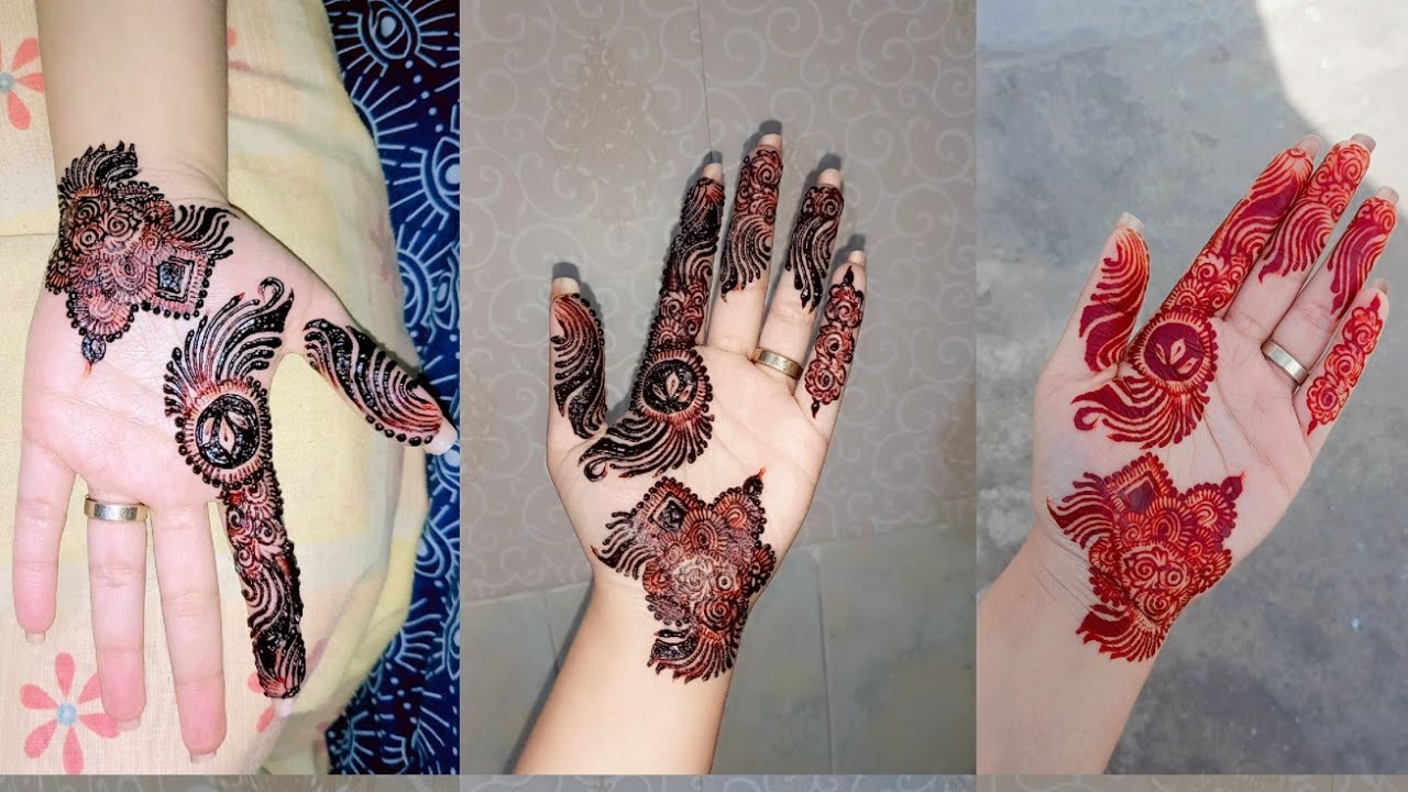 Latest Mehndi Design//tutorial//step by step//henna by arfa//stylish ...
