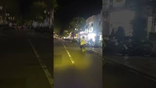 Riding at night in Yogyakarta