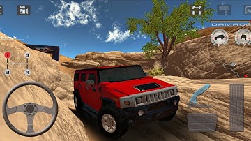 Modified Hummer H2 4x4 SUV Off-Roading Simulator - OffRoad Drive Desert 3D : Android Gameplay