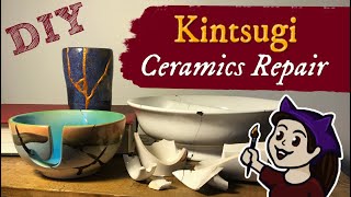 DIY Kintsugi Ceramics Repair with Epoxy Resin