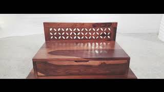 Beautiful Solid Sheesham Wood Pooja Mandir now available on Amazon and Flipkart