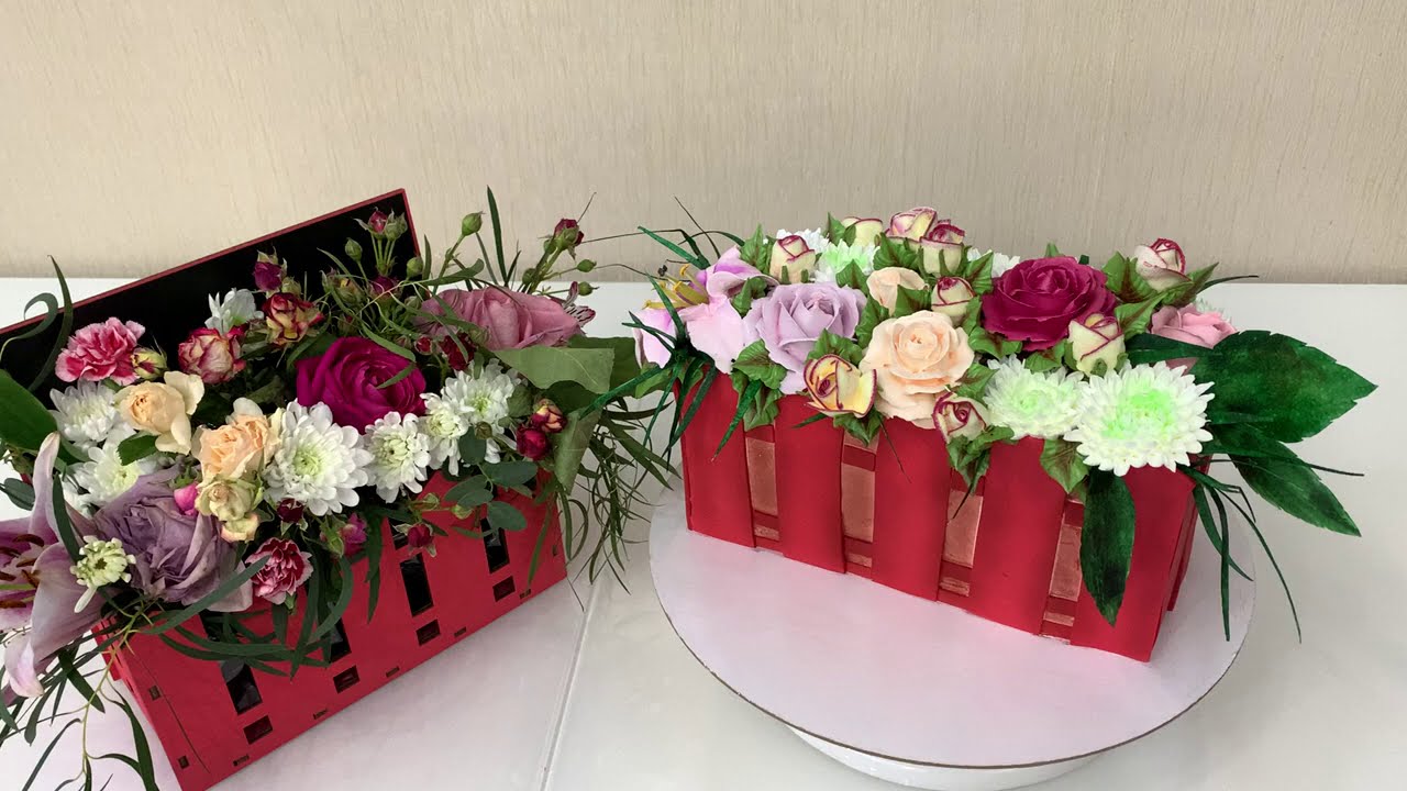 🥰Такой ТОРТ я ещё не делала  🔥 РОЗЫ 4 - мя насадками! Красивый торт!