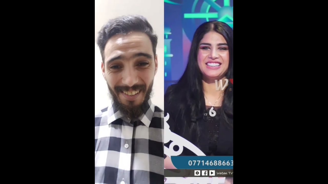 متصل يخطب مقدمة البرنامج لأخيه على المباشر