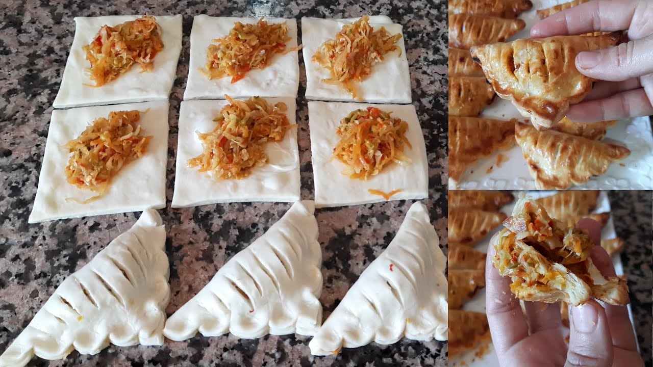 مسمن شوصون بالعجينة السحرية للي عجبتكم مع طريقة الطهي ففرن الغاز باش تتحصلو على التوريق والقرمشة