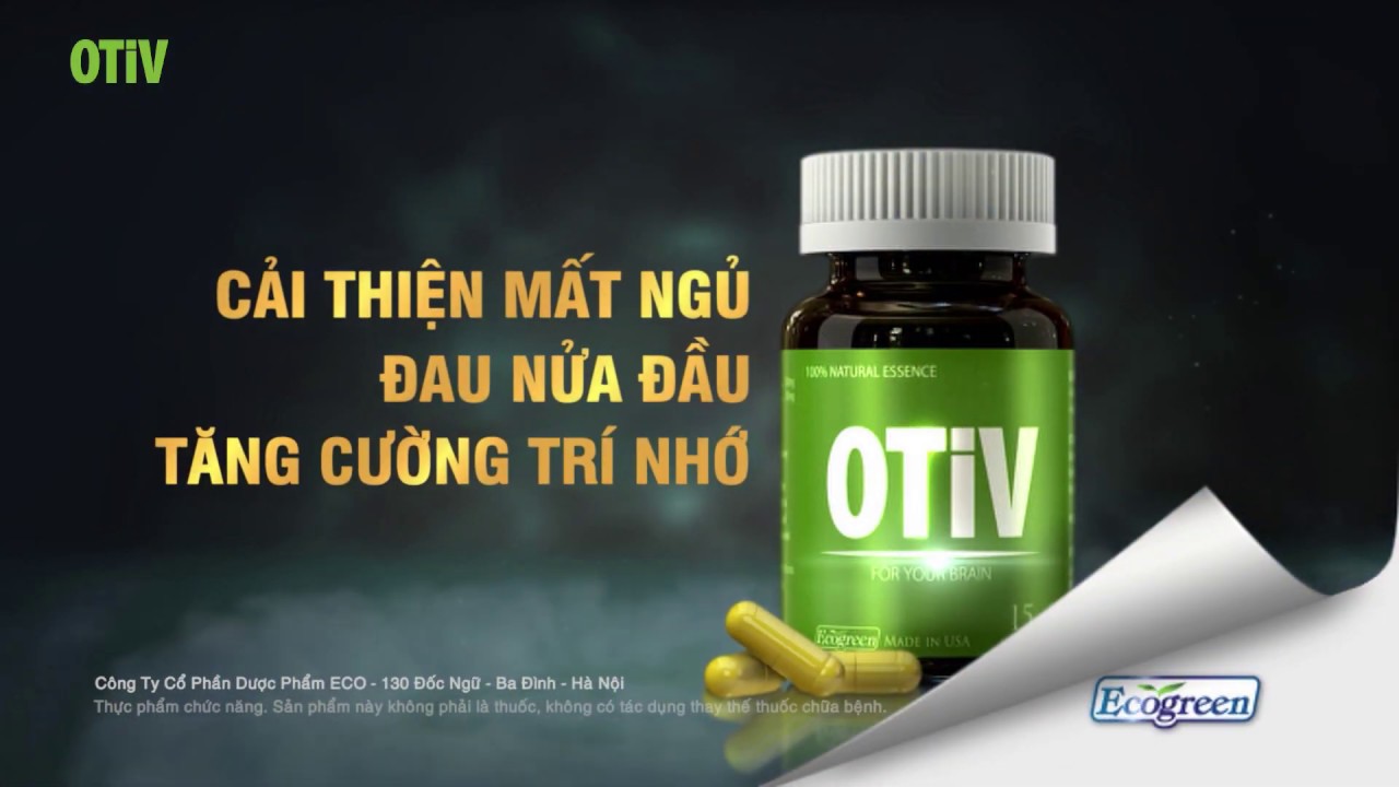 OTiV - Hỗ trợ Cải thiện mất ngủ, đau nửa đầu, tăng cường trí nhớ