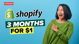 🔥Shopify $1 for 3 Months Plan - How to claim it with 3 day free trial ✅