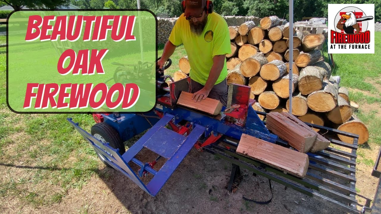 MAKING NICE OAK FIREWOOD - #93. - YouTube