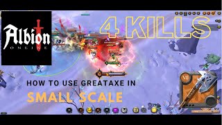 Albion Online -  Open World - Small scale - How to use greataxe in small scale (with 4 kills). So OP
