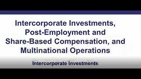 CFA EXAMl Topic Review 18 Intercorporate Investments 1 of 2