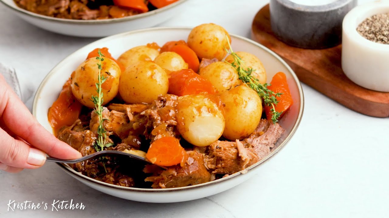 Slow Cooker Pot Roast - Kristine's Kitchen