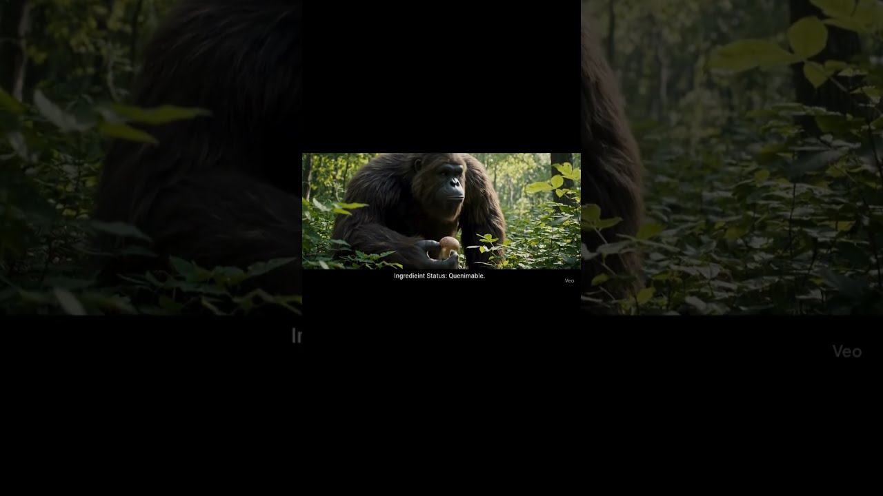 Bigfoot Forages For Ingredients What Did He Just Eat Bigfootvlog Veo3 Funny