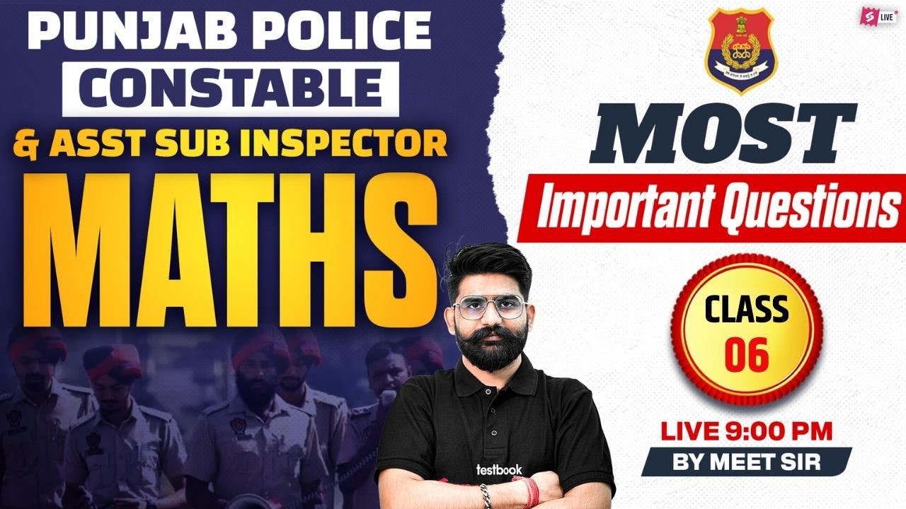 Punjab Police Constable Exam Preparation 2026 | Punjab Police Maths Classes | Top 1000+ Questions
