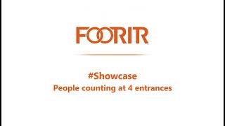 People counting at 4 entrances-FOORIR people counter