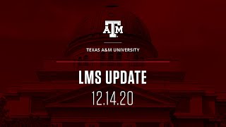 LMS Update - December 2020