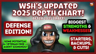🤔DEFENSE: WSH's UPDATED Depth Chart AFTER 2025 NFL Draft! | Potential Veteran Free Agent Signings?👀