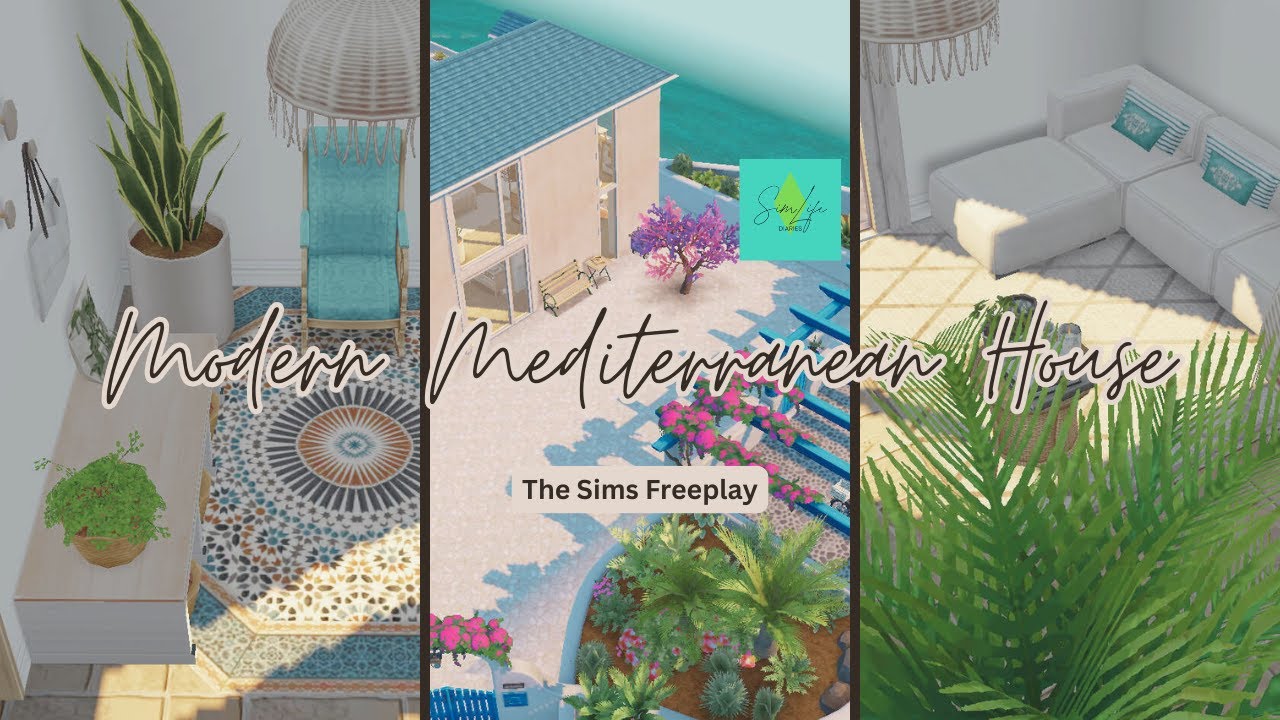 Modern Mediterranean House | The Sims Freeplay | House Tour
