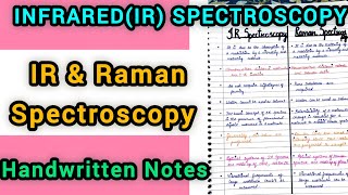 Difference between IR & Raman Spectroscopy - Spectroscopy