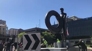 Akron Rubber Worker Statue unveiling