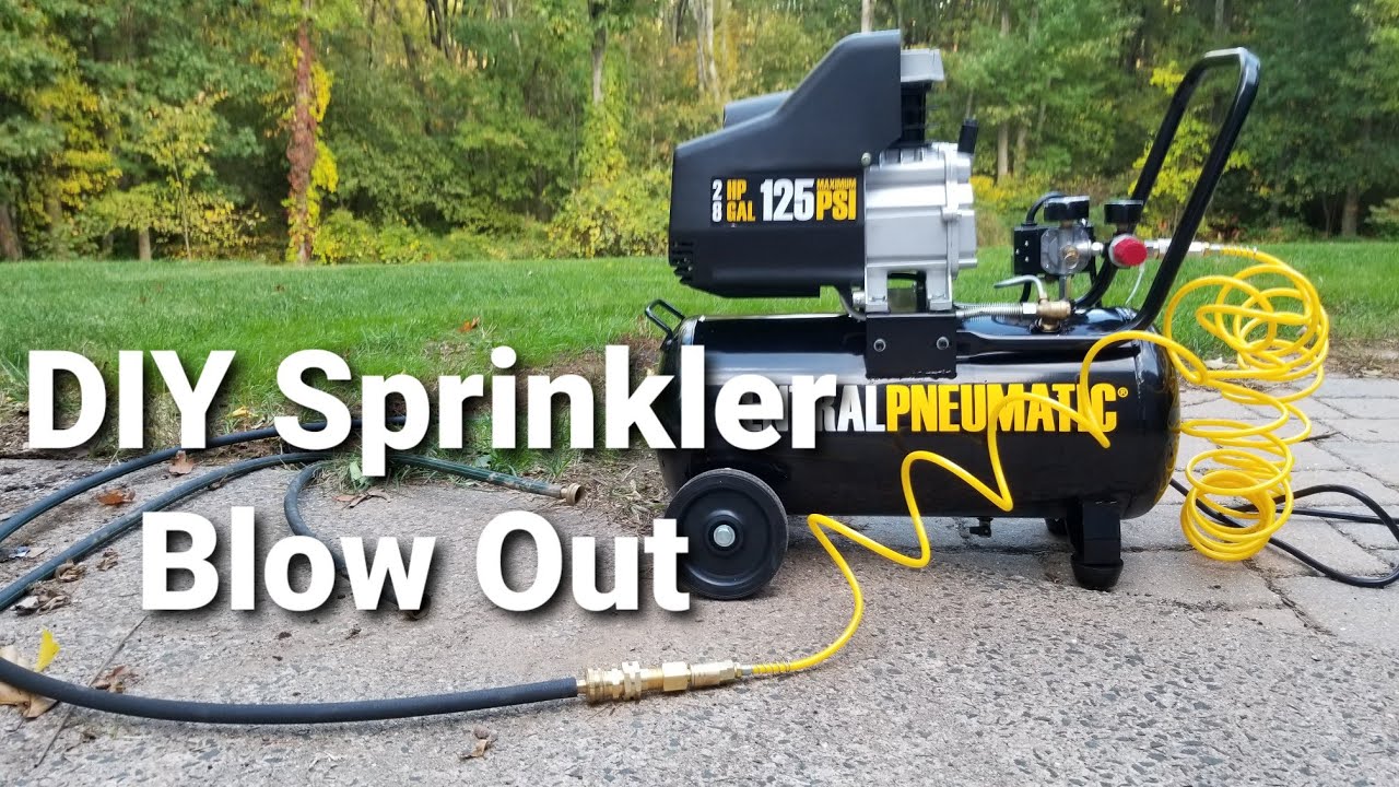 How To Winterize Sprinkler System Using An Air Compressor YouTube How to winterize sprinkler system using an air compressor youtube