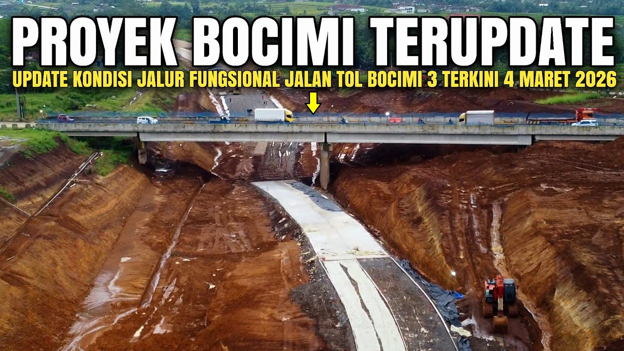 Kondisi Jalur Fungsional Tol Bocimi 3 Jelegong 4 Maret 2026 | Update Proyek Jalan Tol Bocimi Tahap 3