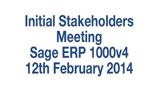 Stakeholders Presentation