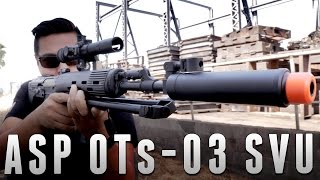 Asp Ots-03 Svu Aeg Sniper Rifle The Gun Corner Airsoft Evike