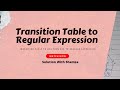 Transition Table to Regular Expression | DFA to Regular Expression #education #viral 