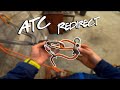ATC Redirect for Lowering Ice Climbing