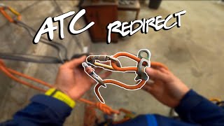 ATC Redirect for Lowering Ice Climbing