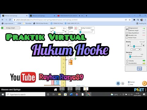 PRAKTIKUM PEGAS HUKUM HOOKE SECARA VIRTUAL LAB MENGGUNAKAN PHET - YouTube