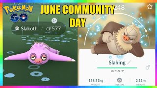 JUNE COMMUNITY DAY in Pokemon Go! SHINY SLAKOTH RELEASE