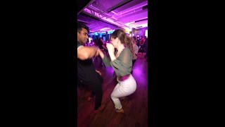 Social dancing at LVG Salsa Social NYC | #salsa #shorts