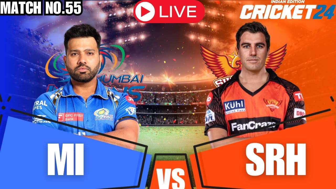 MI Vs SRH Live | MI Vs SRH IPL 2024 Live Match | Cricket 24 - YouTube