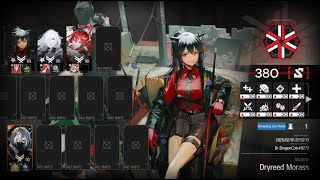 Arknights New CC#4: Dryreed Morass - 4 OPs (Max Score 380)