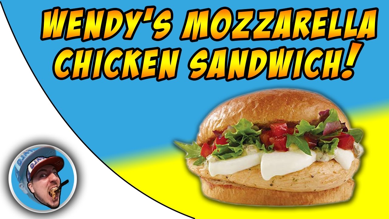 Wendy's Fresh Mozzarella Chicken Sandwich! Food Review! YouTube