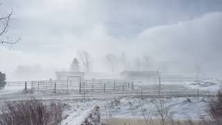 Blowing Snow Forces Road Closures in Nevada's Washoe Valley