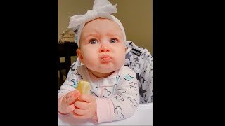 Funniest Videos , Funny Babies , Adorable reaction for babies eating Lemon , 😆😆 #baby#Funny