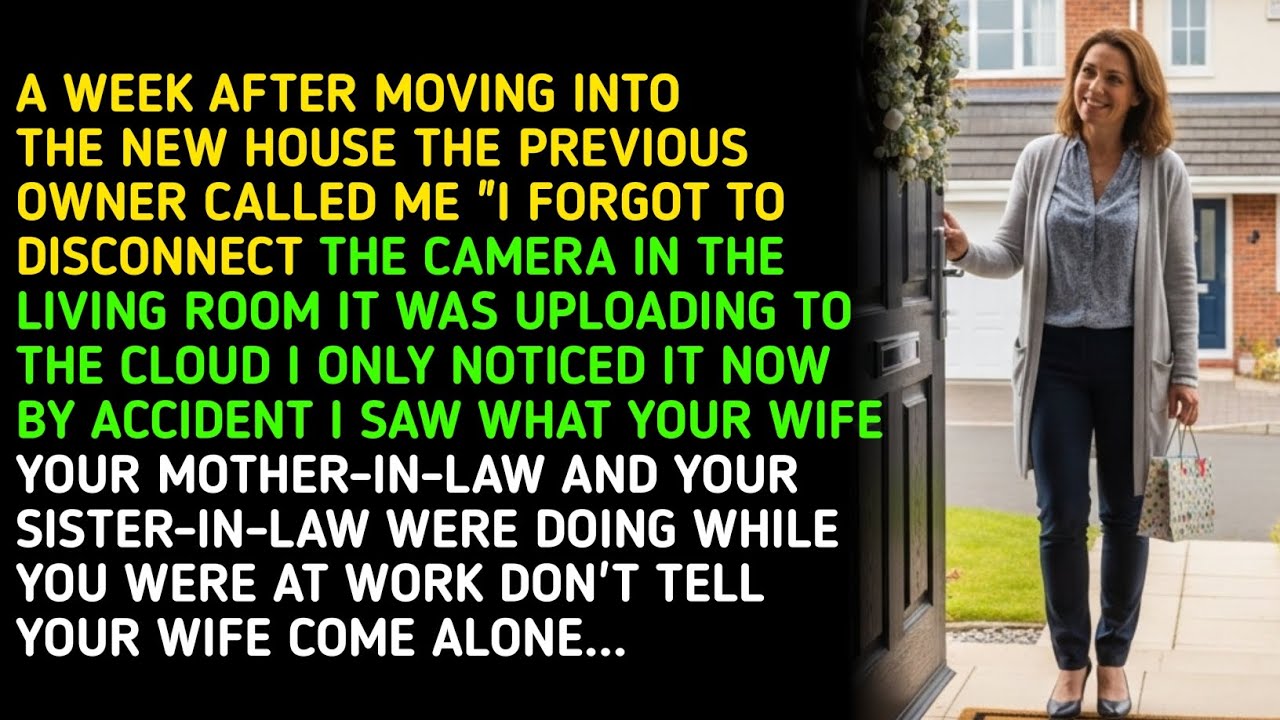 A WEEK AFTER MOVING INTO THE NEW HOUSE THE PREVIOUS OWNER CALLED ME 