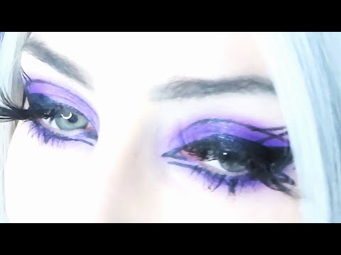 Alternative Purple Eyeshadow With Graphic Liner Tutorial