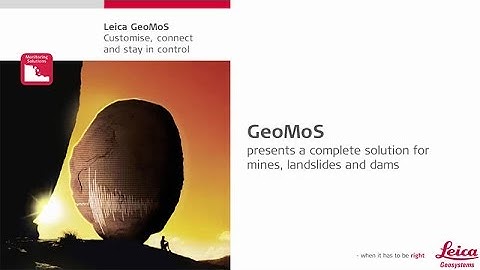 Leica GeoMoS and IDS radar integration