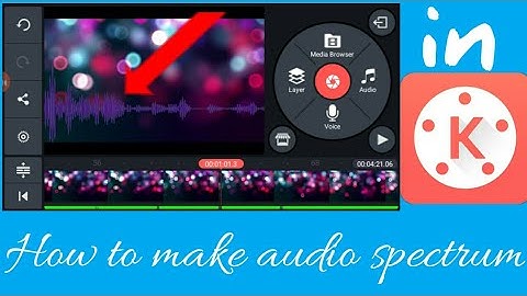 How to add audio spectrum on Kinemaster .
