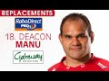 Team announcement - Scarlets v Connacht