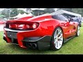 1off ferrari f12 trs  revs and sounds at salon priv