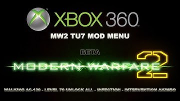 XBOX360: MW2 | New TU7  Mod Menu | Akimbo Intervention - Unlock All - Walking AC130 w/Download
