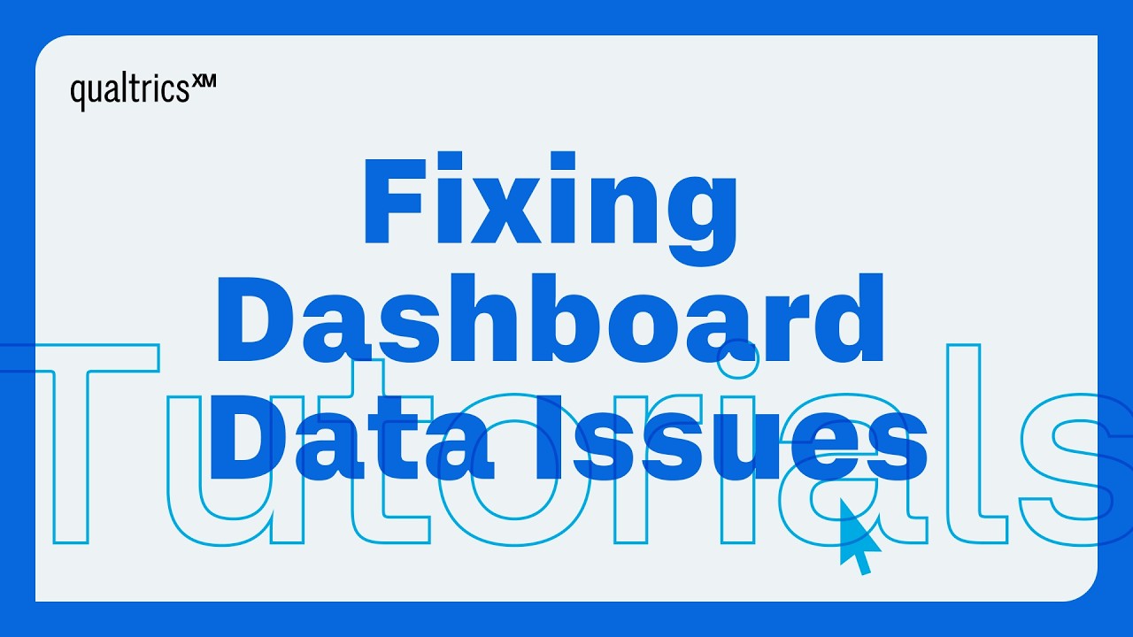 Qualtrics Dashboard Not Showing Data? Here's How to Fix It - YouTube