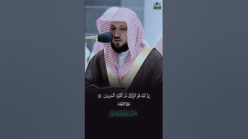 (وما خلقت الجن والإنس إلا ليعبدون) تلاوة رائعة للشيخ د. ماهر المعيقلي